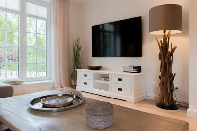 TV/Unterhaltungsangebot in der Unterkunft Ferienwohnung Neptuns Auszeit in Haffkrug