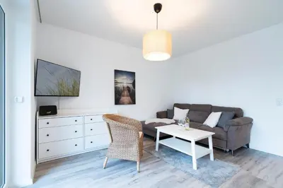 Ein Sitzbereich in der Unterkunft Alte Bergstraße 6 Sehnsucht