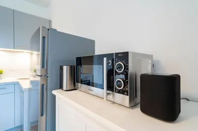 Küche/Küchenzeile in der Unterkunft Alte Bergstraße 6 Sehnsucht