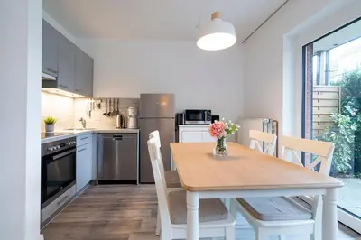 Küche/Küchenzeile in der Unterkunft Alte Bergstraße 6 Sehnsucht