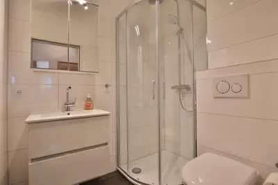 Ein Badezimmer in der Unterkunft Wohnpark Niendorf 13 Wohnpark Niendorf 13 Appartement 04