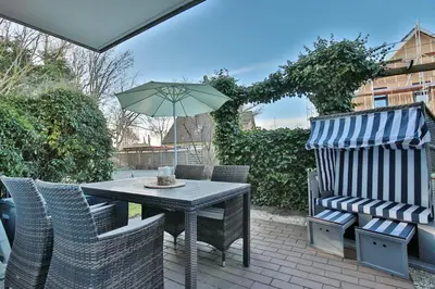 Ein Patio oder anderer Außenbereich in der Unterkunft Wohnpark Niendorf 13 Wohnpark Niendorf 13 Appartement 04
