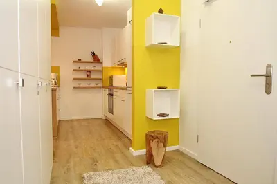 Küche/Küchenzeile in der Unterkunft Domizil am Meer Domizil am Meer Appartement 17