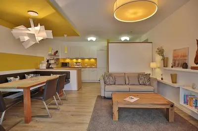 Ein Sitzbereich in der Unterkunft Domizil am Meer Domizil am Meer Appartement 17
