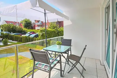 Ein Balkon oder eine Terrasse in der Unterkunft Villa Seeperle I Appartement 5
