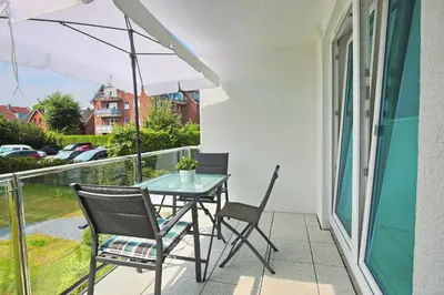 Ein Balkon oder eine Terrasse in der Unterkunft Villa Seeperle I Appartement 5