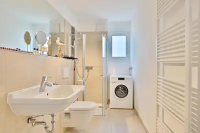 Ein Badezimmer in der Unterkunft Strandglück Haus C Strandglück Appartement Strand 6
