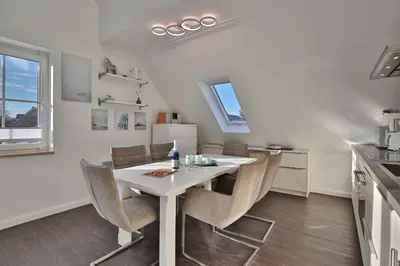 Küche/Küchenzeile in der Unterkunft Parkdomizil Parkdomizil Appartement 9