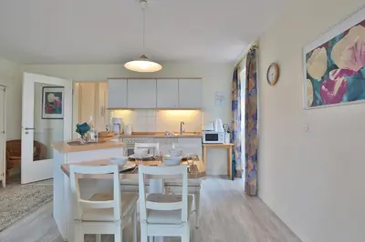 Küche/Küchenzeile in der Unterkunft Strandduene Stranddüne Appartement 4