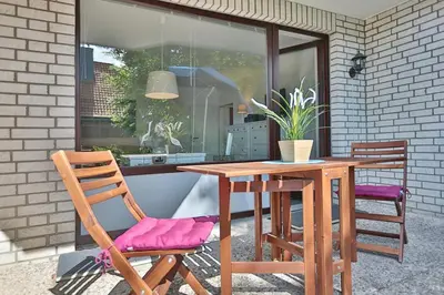 Ein Patio oder anderer Außenbereich in der Unterkunft Haus Kastanienallee 3 Haus Kastanienallee 3 Appartement 2