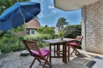 Ein Garten an der Unterkunft Haus Kastanienallee 3 Haus Kastanienallee 3 Appartement 2