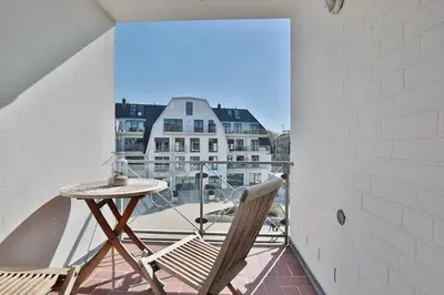 Ein Balkon oder eine Terrasse in der Unterkunft Strandhotel - Niendorf Strandhotel Niendorf Appartement 32