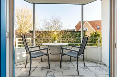 Ein Balkon oder eine Terrasse in der Unterkunft Ferienhaus Bergstraße 62 Appartement Heimathafen