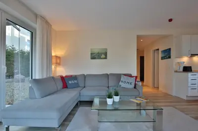 Ein Sitzbereich in der Unterkunft Villa Stern Villa Stern Appartement 02