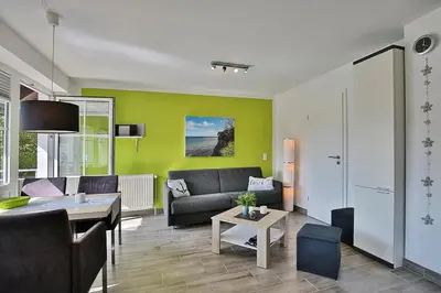 Ein Sitzbereich in der Unterkunft Appartements Windrose Appartements Windrose Appartement 14