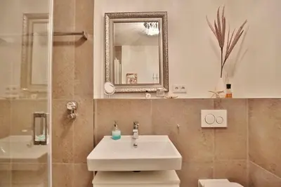 Ein Badezimmer in der Unterkunft Am Kardohr 3 Am Kardohr 3 Beachway Appartement 12