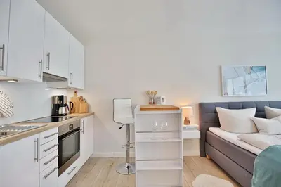 Küche/Küchenzeile in der Unterkunft Am Kardohr 3 Am Kardohr 3 Beachway Appartement 12