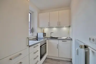 Küche/Küchenzeile in der Unterkunft Haus Hubertus Haus Hubertus Appartement 05