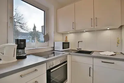 Küche/Küchenzeile in der Unterkunft Haus Hubertus Haus Hubertus Appartement 05