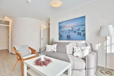 Ein Sitzbereich in der Unterkunft Am Rosenhain 9 Am Rosenhain 9 Appartement 3