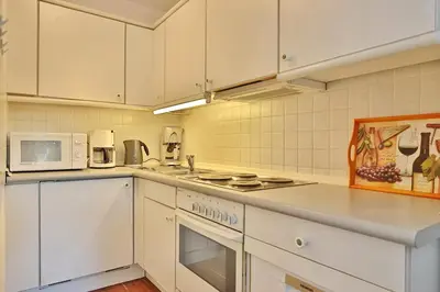 Küche/Küchenzeile in der Unterkunft Gorch-Fock-Park Haus 02 Gorch Fock Park 2 Appartement 02