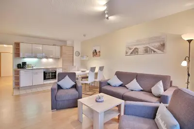 Küche/Küchenzeile in der Unterkunft Am Elchgrund, im Brook 9 Am Elchgrund Im Brook 9 Appartement 09