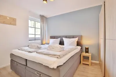 Ein Bett oder Betten in einem Zimmer der Unterkunft Am Elchgrund, im Brook 9 Am Elchgrund Im Brook 9 Appartement 09