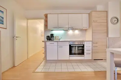 Küche/Küchenzeile in der Unterkunft Am Elchgrund, im Brook 9 Am Elchgrund Im Brook 9 Appartement 09