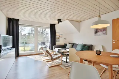 Ein Sitzbereich in der Unterkunft Gorch-Fock-Park Haus 02 Gorch-Fock-Park 2 Appartement 10