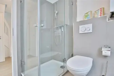 Ein Badezimmer in der Unterkunft Haus Wiesenweg Haus Wiesenweg Appartement 7
