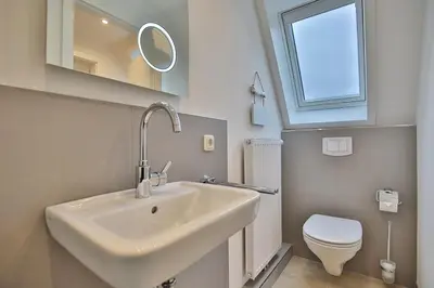 Ein Badezimmer in der Unterkunft Haus Wiesenweg Haus Wiesenweg Appartement 7