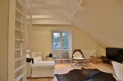 Ein Sitzbereich in der Unterkunft Appartementhaus Strandallee 206 Appartementhaus Strandallee 206 Appartement 1