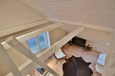 Ein Sitzbereich in der Unterkunft Appartementhaus Strandallee 206 Appartementhaus Strandallee 206 Appartement 1