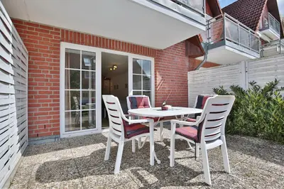 Ein Patio oder anderer Außenbereich in der Unterkunft Gorch-Fock-Park Haus 06 Gorch-Fock-Park 6 Appartement 4