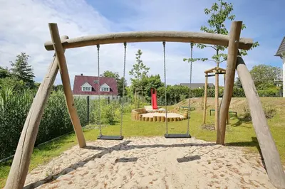 Ein Kinderspielbereich in der Unterkunft Villa Frankfurt Villa Frankfurt Appartement 01