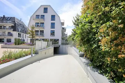Das Gebäude in dem sich die Ferienwohnung befindet