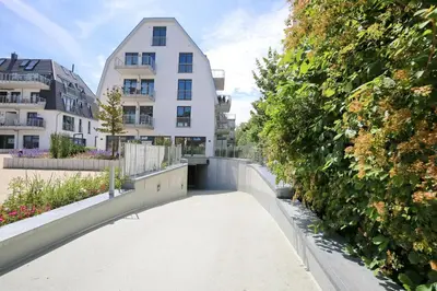 Das Gebäude in dem sich die Ferienwohnung befindet