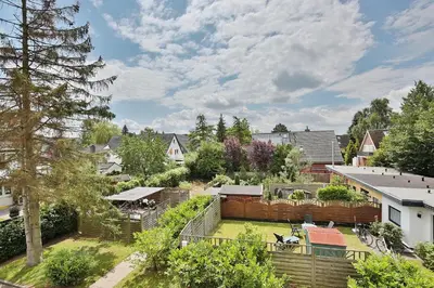 Ein Garten an der Unterkunft Poststrasse 56 Poststraße 56 Appartement 05 Strandurlaub