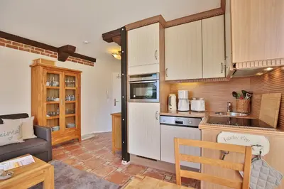 Küche/Küchenzeile in der Unterkunft Gorch-Fock-Straße 16 Gorch-Fock-Str 16a Appartement 10
