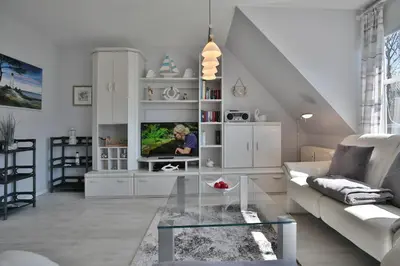 Küche/Küchenzeile in der Unterkunft Im Brook 36-38 Am Elchgrund Appartement 10
