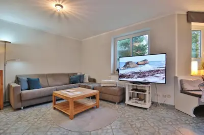 TV/Unterhaltungsangebot in der Unterkunft Domizil Strandburg Domizil Strandburg Appartement 5