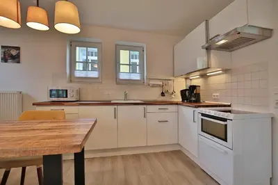 Küche/Küchenzeile in der Unterkunft Haus Parkblick, Timmendorfer Strand Haus Parkblick Appartement 06