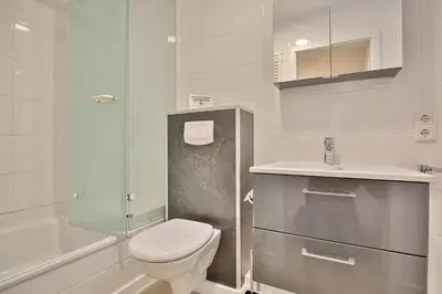 Ein Badezimmer in der Unterkunft Haus Parkblick, Timmendorfer Strand Haus Parkblick Appartement 06
