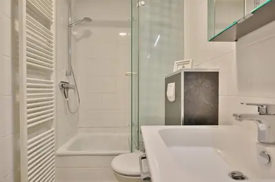 Ein Badezimmer in der Unterkunft Haus Parkblick, Timmendorfer Strand Haus Parkblick Appartement 06