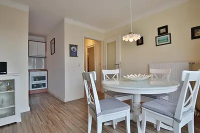 Küche/Küchenzeile in der Unterkunft Ferienanlage Bergstraße 62 Ferienhaus Bergstraße 62 Appartement 9