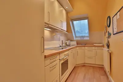 Küche/Küchenzeile in der Unterkunft Haus Parkblick, Timmendorfer Strand Haus Parkblick Appartement 09