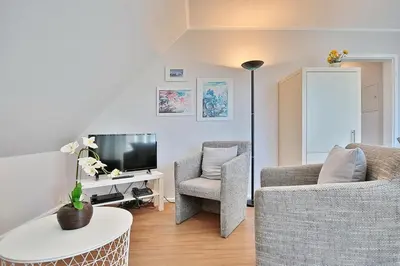 TV/Unterhaltungsangebot in der Unterkunft Haus Parkblick, Timmendorfer Strand Haus Parkblick Appartement 12