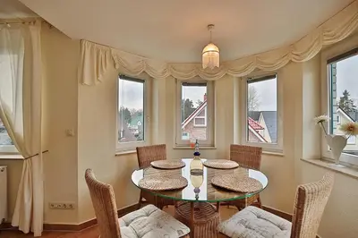 Ein Sitzbereich in der Unterkunft Domizil Strandburg Domizil Strandburg Appartement 25