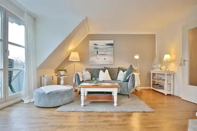 Ein Sitzbereich in der Unterkunft Im Brook 36-38 Am Elchgrund Appartement 12