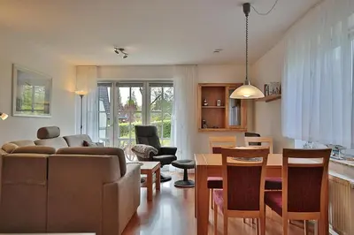 Ein Sitzbereich in der Unterkunft Domizil Gartenstraße Domizil Gartenstraße 4 Appartement 4